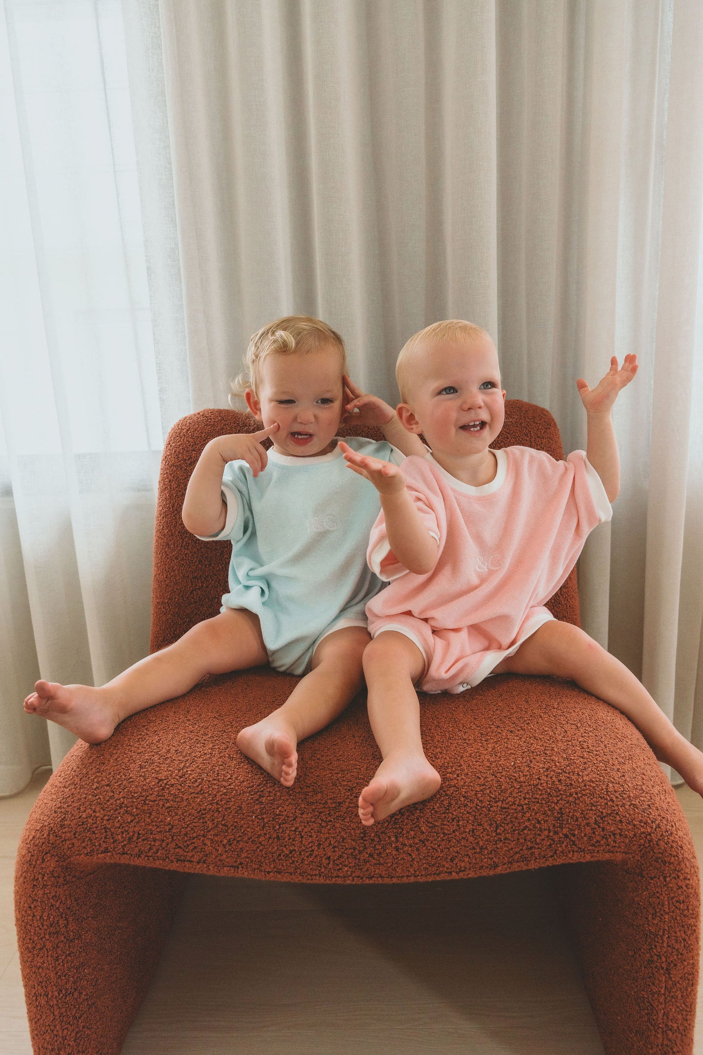 Bubblegum Pink Terry Towel Romper