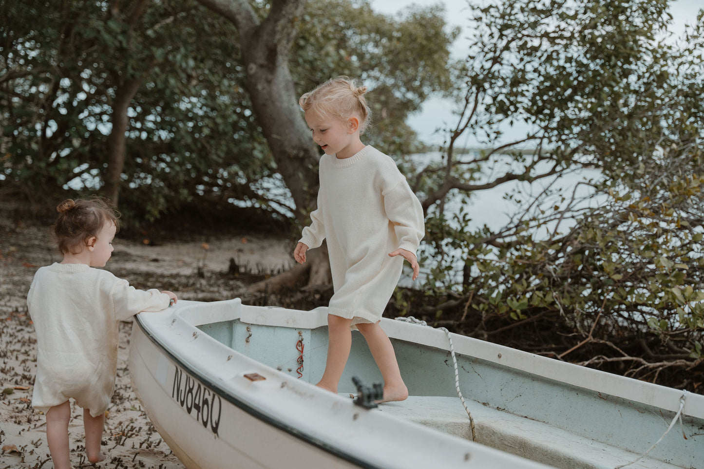Little Sailor Knit - Cream - Ivy & Gaia